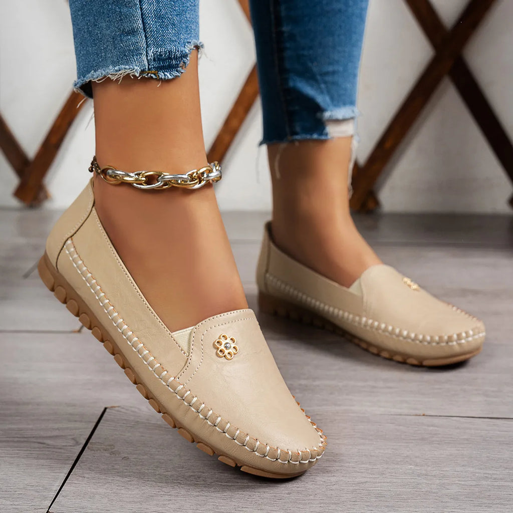 🔥Best Seller-Last Day Sale 60% OFF🔥 Orthopedic leather shoes, Lightweight, Anti-Slip for Women